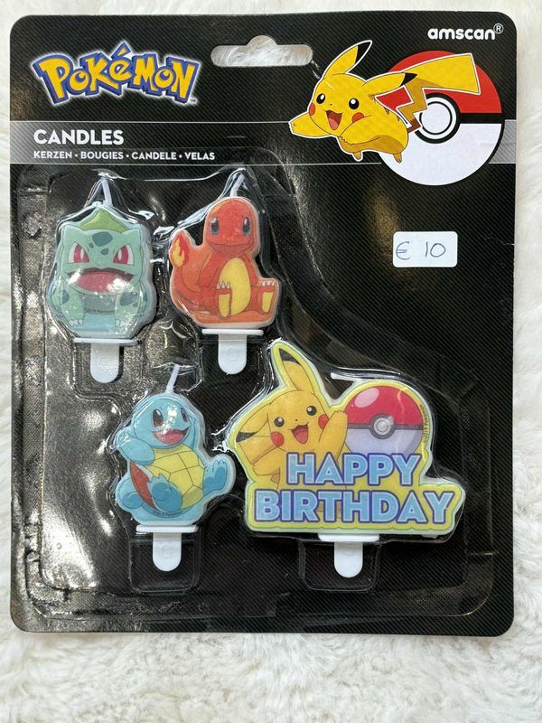 Verjaardag kaarsen pokemon