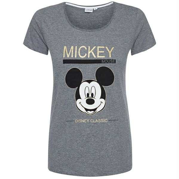 T-shirt Mickey Wit of Grijs