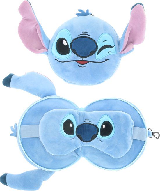 Kussen - Stitch Slaapmasker + Reiskussen