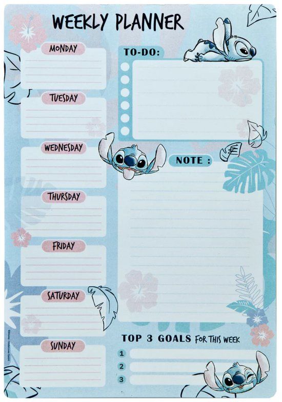Weekplanner - Stitch Weekplanner