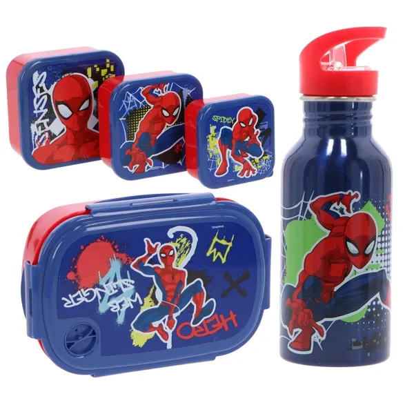 7delige schoolset - Spiderman