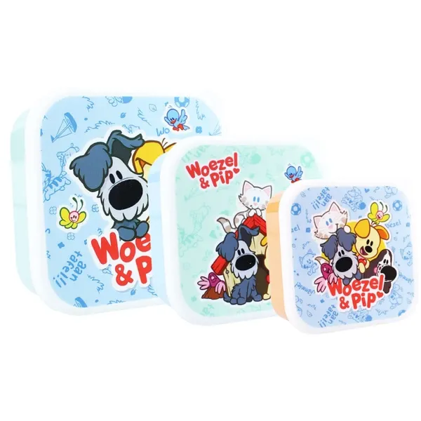 Snackdoosje 3 in 1 - woezel &amp; pip