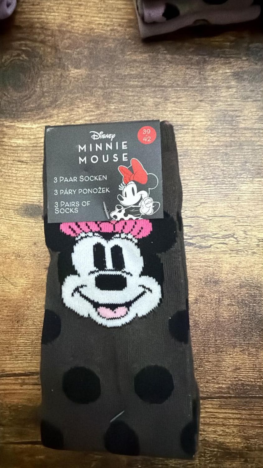 Sokken Minnie Mouse set per 3