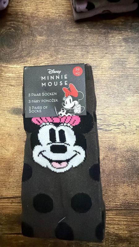 Sokken Minnie Mouse set per 3