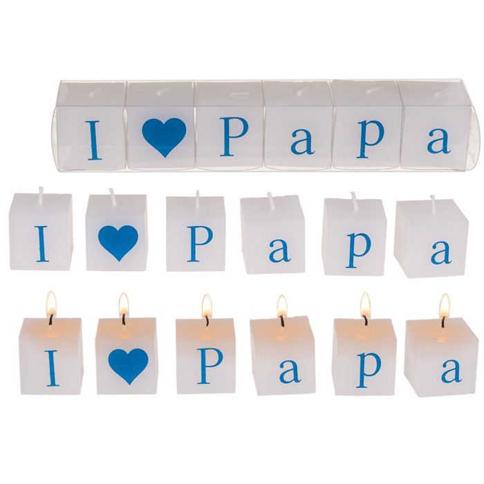Kaarsenblok I Love Papa
