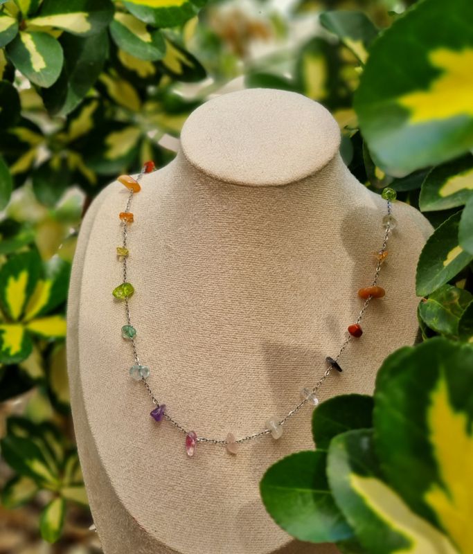 Rainbow Stones Necklace