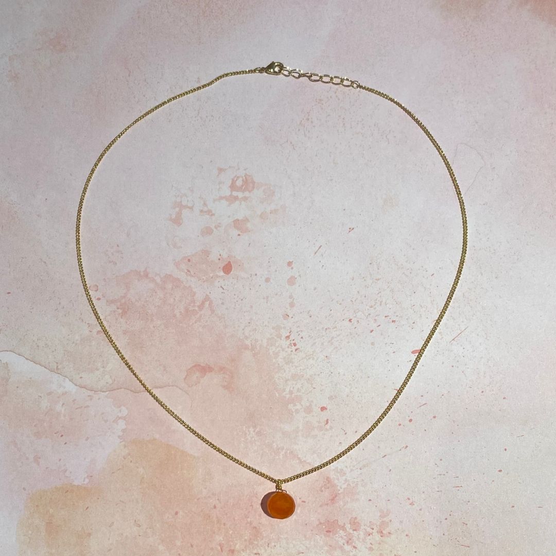 Carnelian Drop Necklace