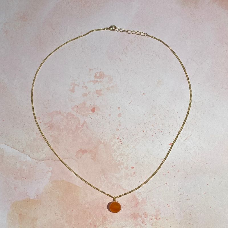 Carnelian Drop Necklace