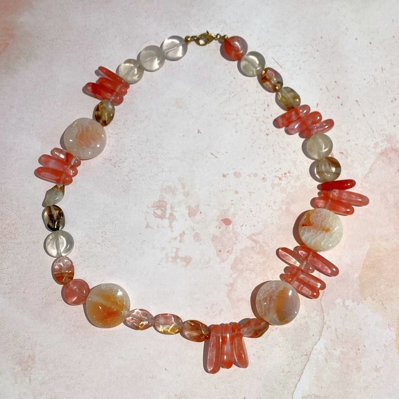 Pink Stone Necklace
