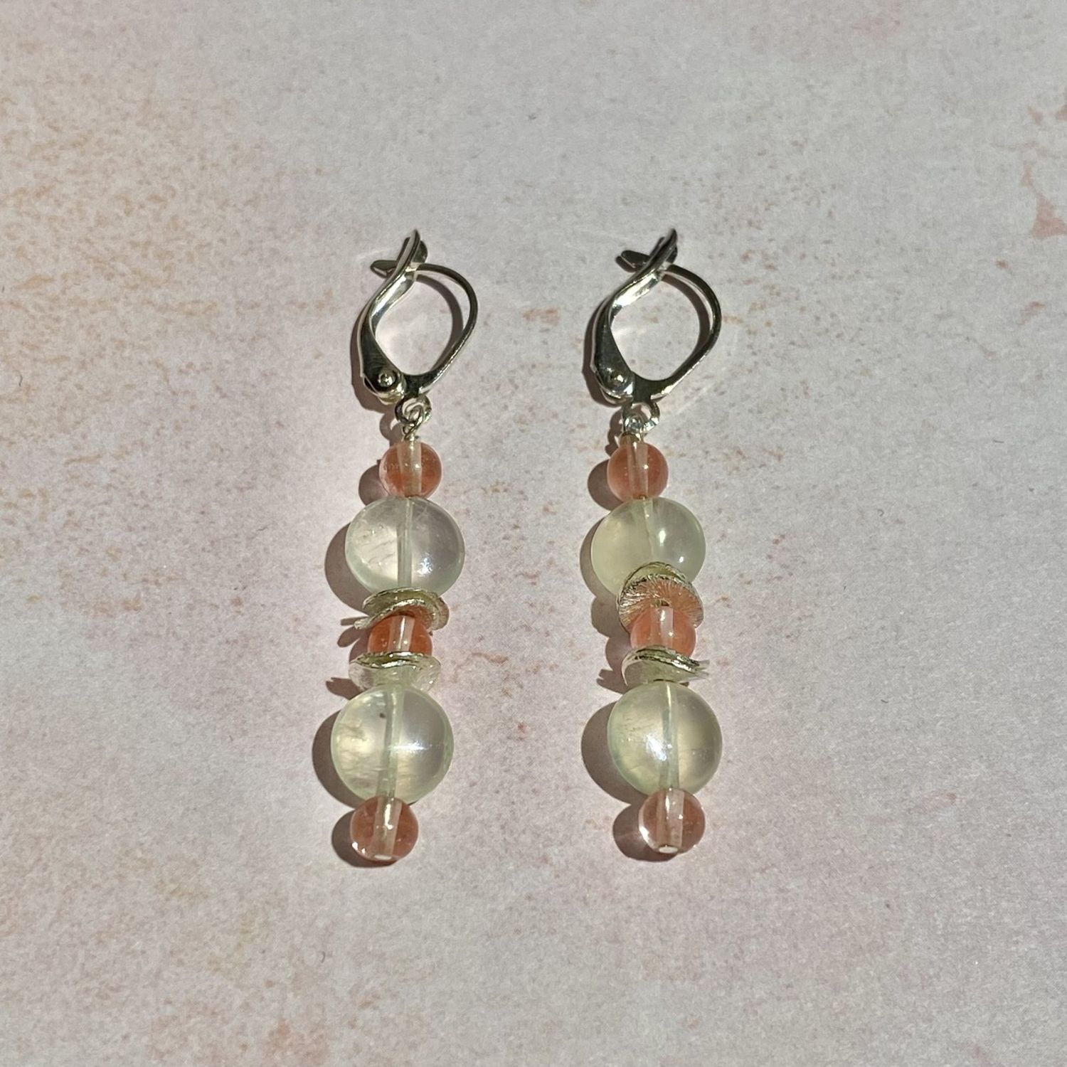 Tourmaline Earrings with Silver Accents