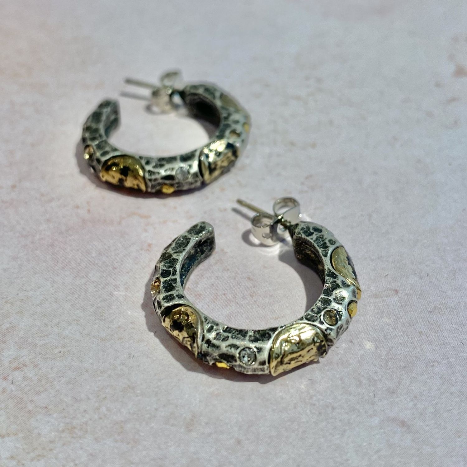 Vintage Silver Capri 1&quot; hoop