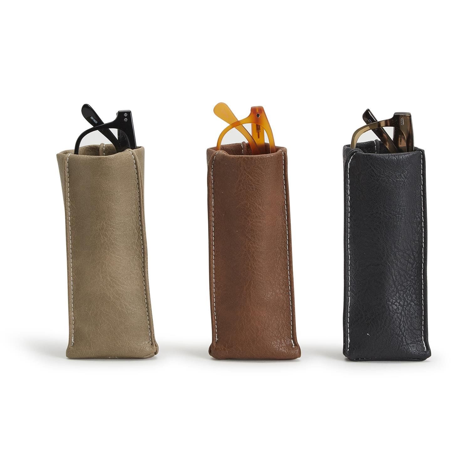 Standing Eye Glass Holder Faux leather
