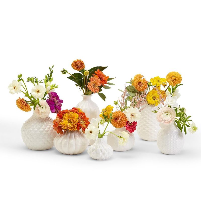 Vase White Assorted Styles Small
