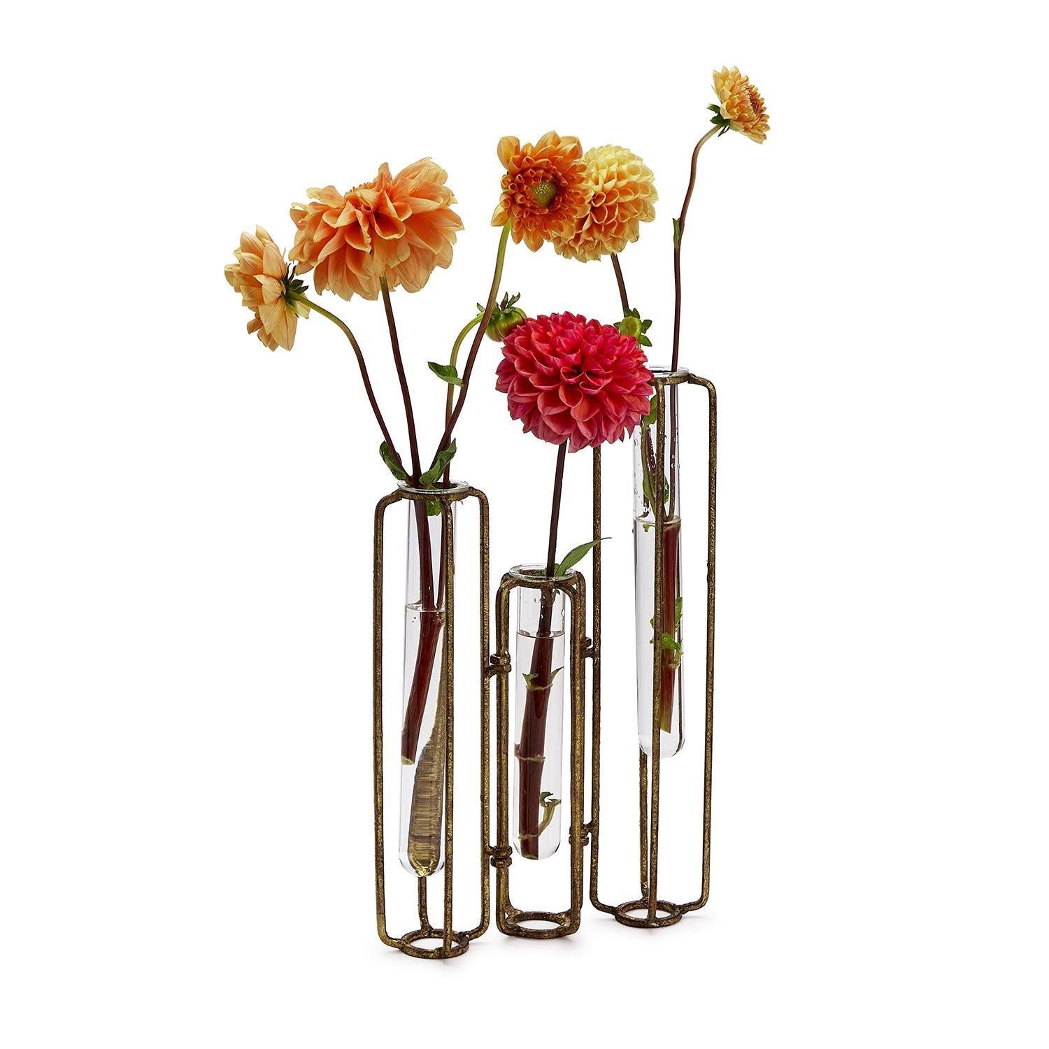 Set of Three Hinged Flower Vases