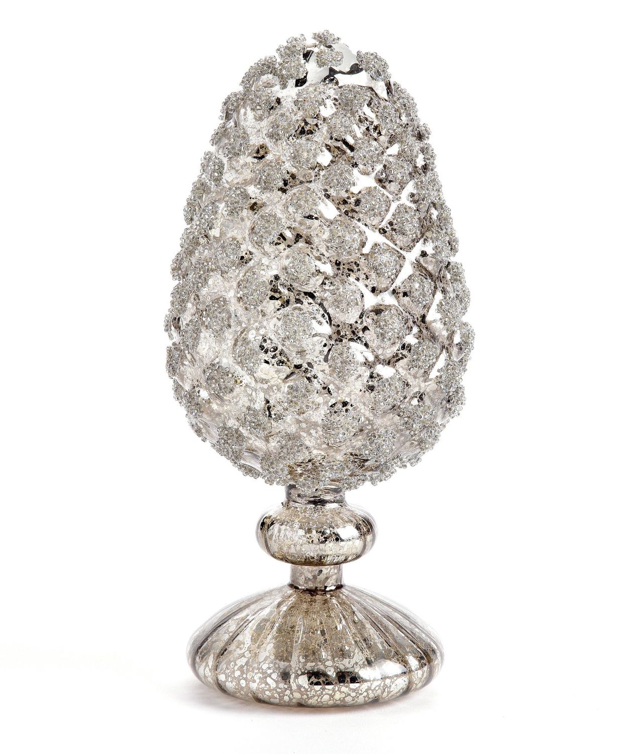Glass Pinecone with Stand