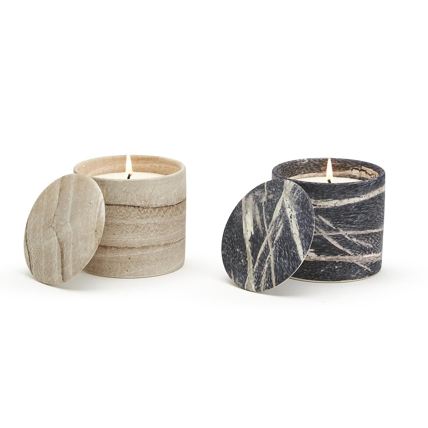 In the Woods Covered Candle with Oud Scent
