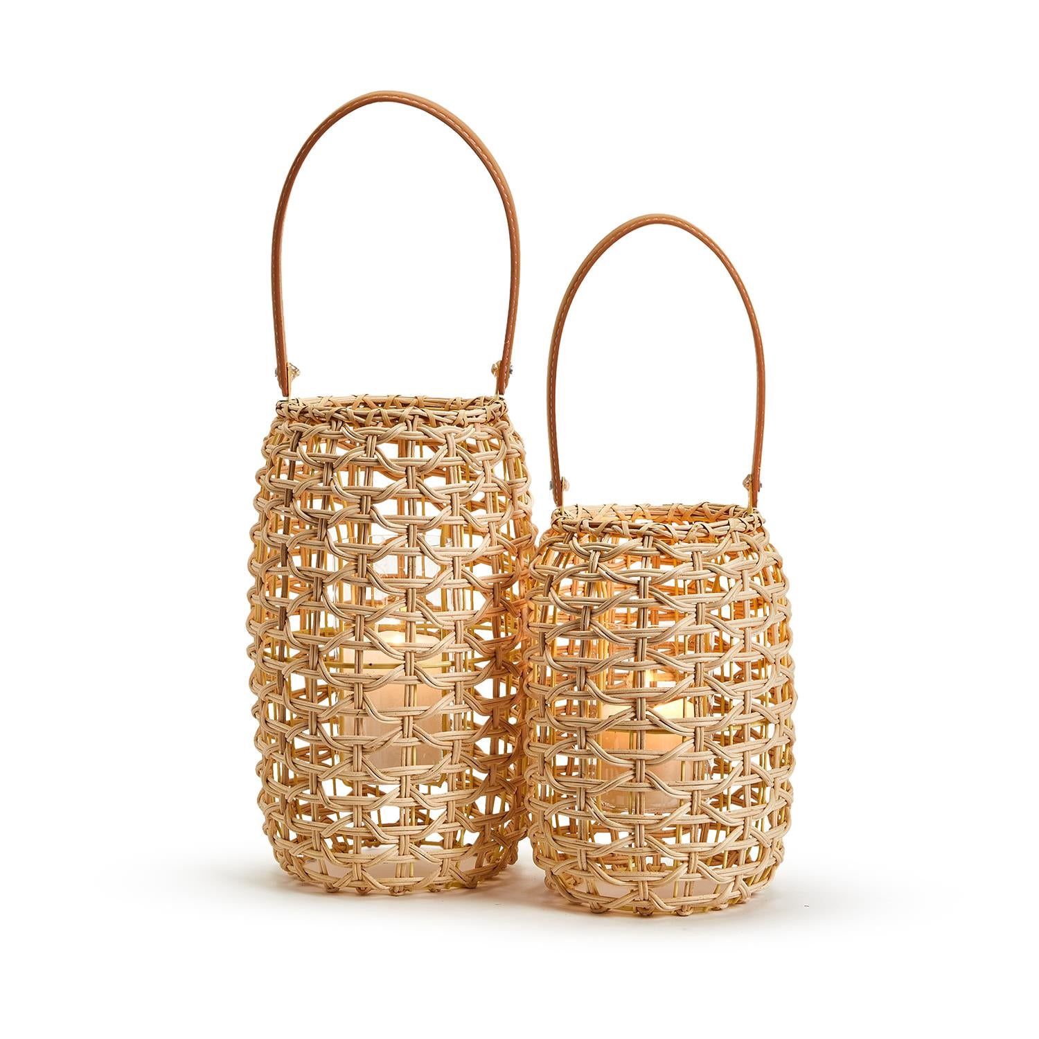 Vertical Rattan Lantern