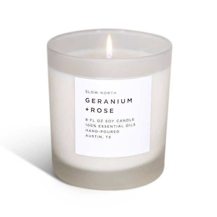 Candle Geranium and Rose