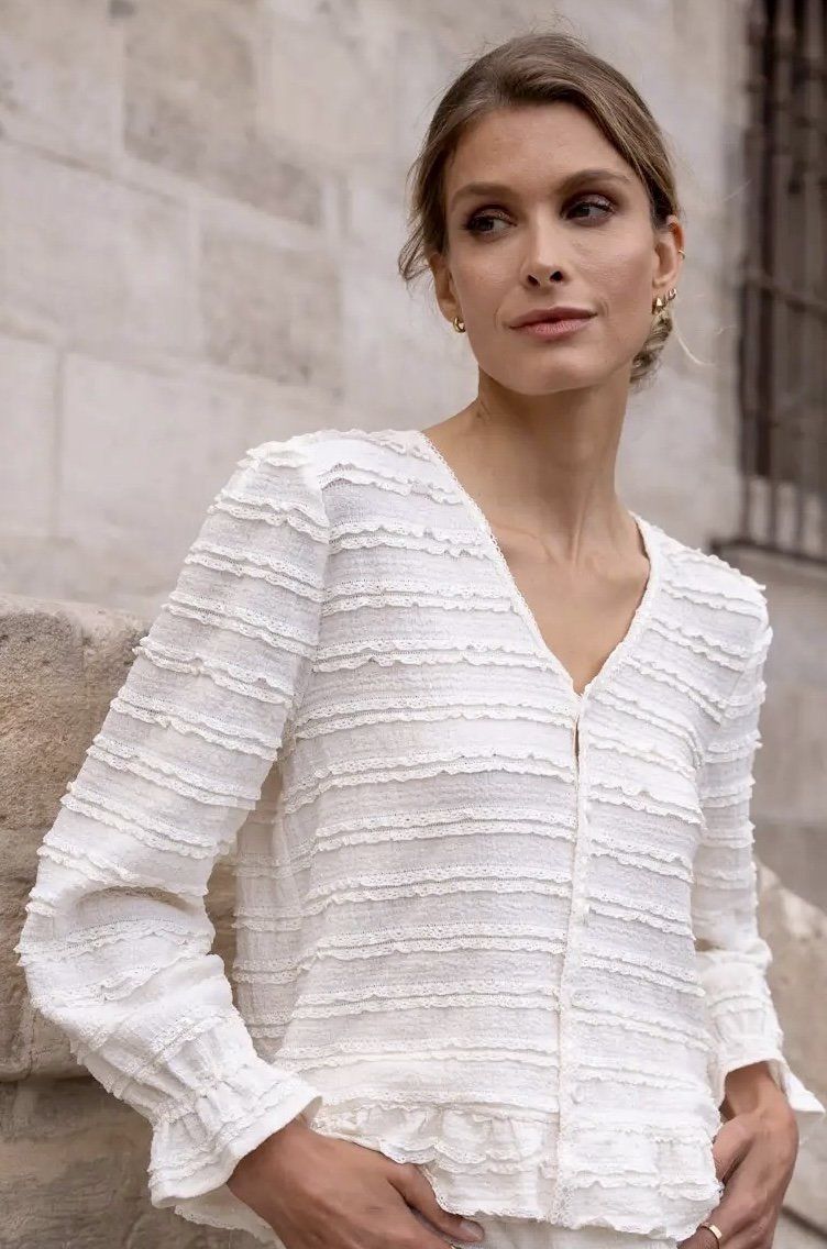 Ruffled Pullover Blouse