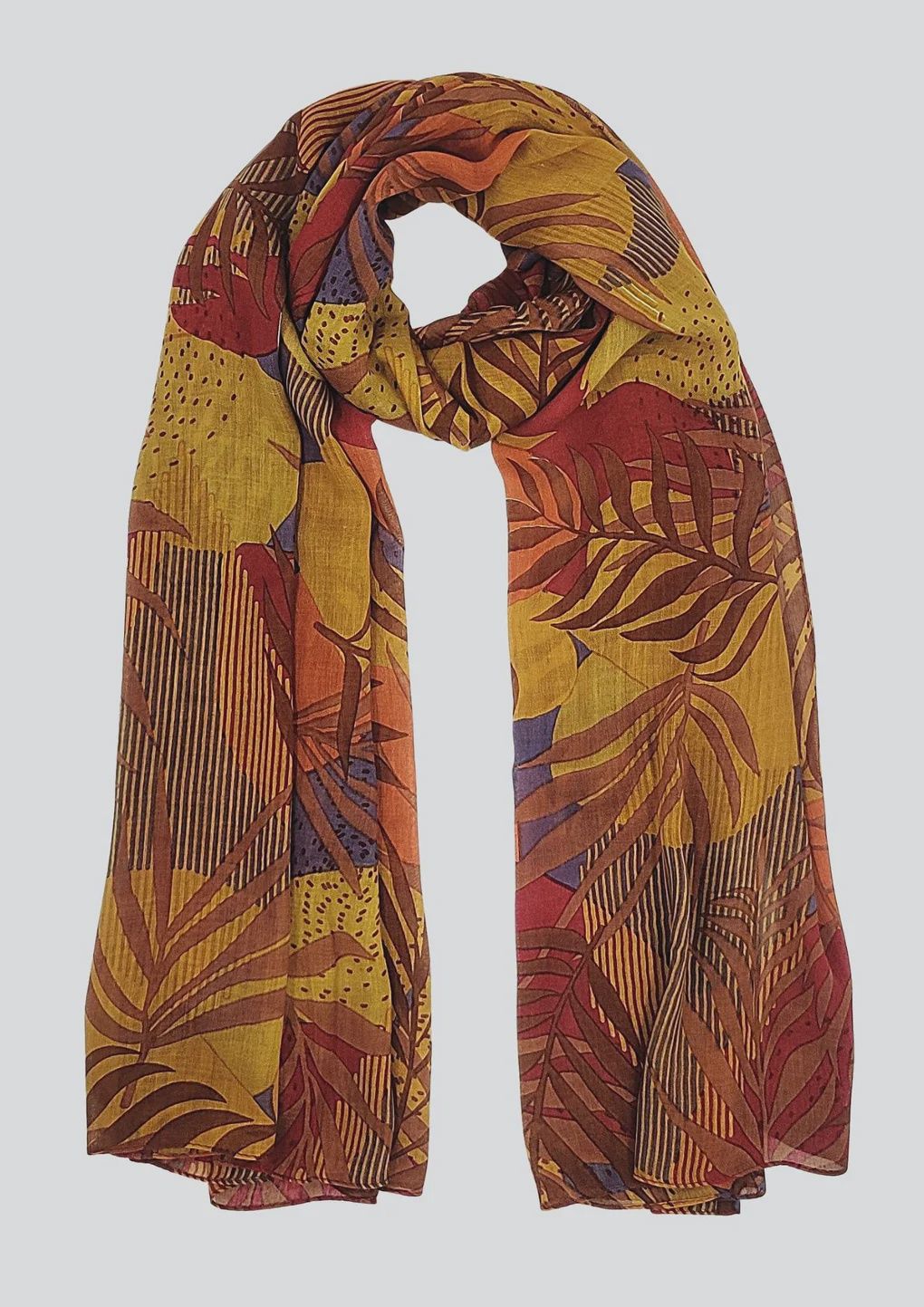 Leaves and Bamboo Scarf