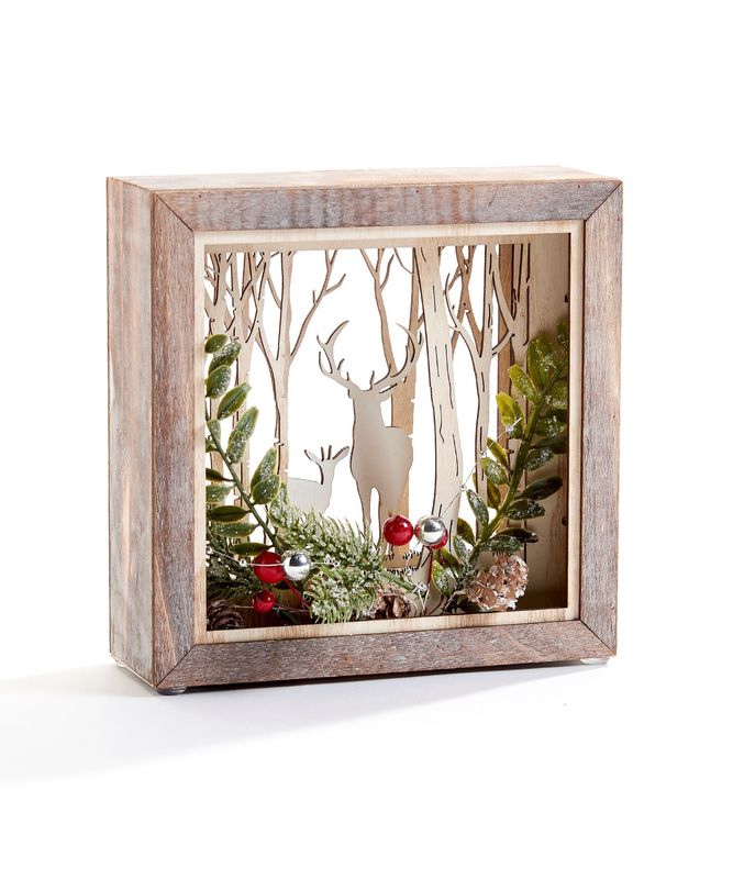 LED Christmas Shadow Box