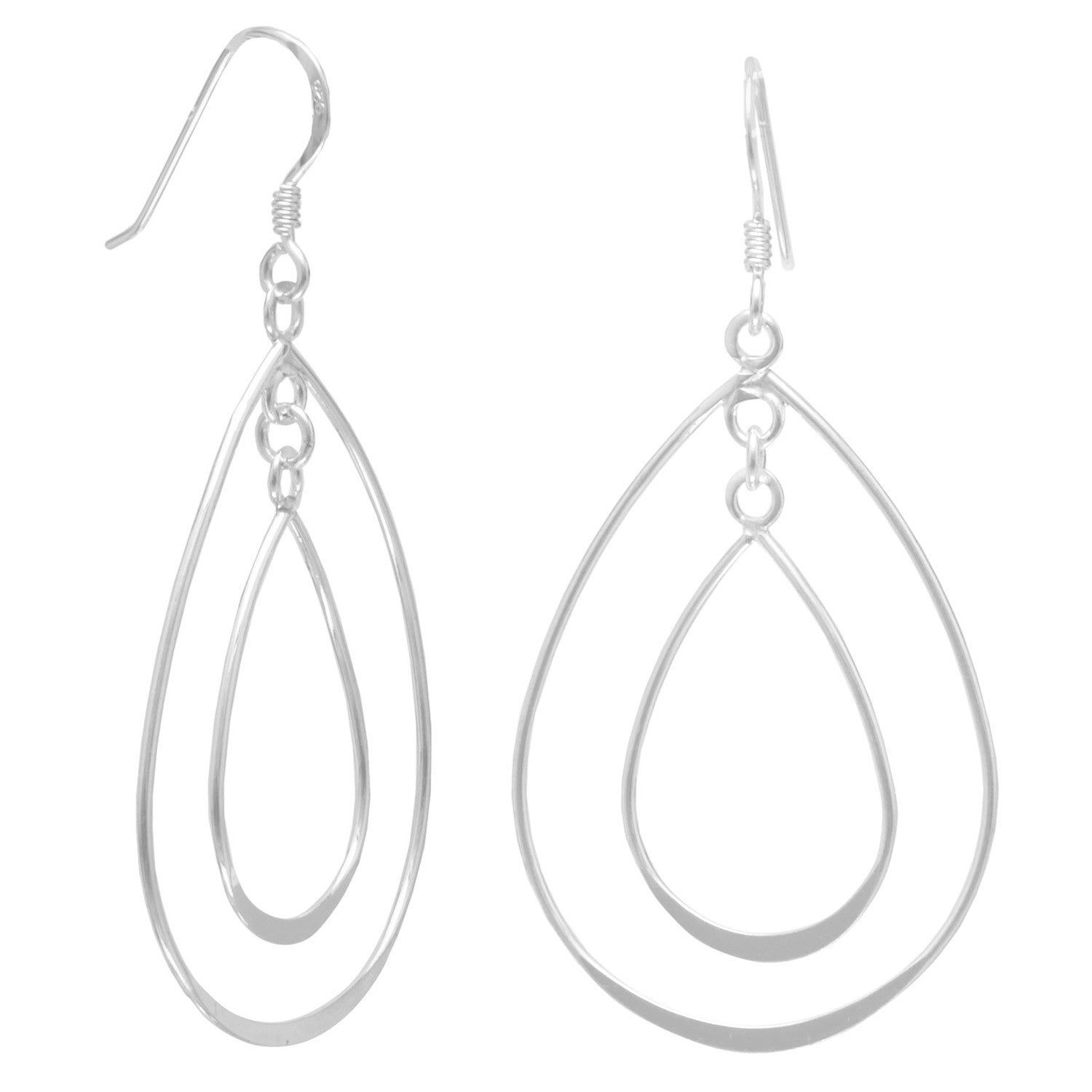 Double Pear Shape French WireEarrings