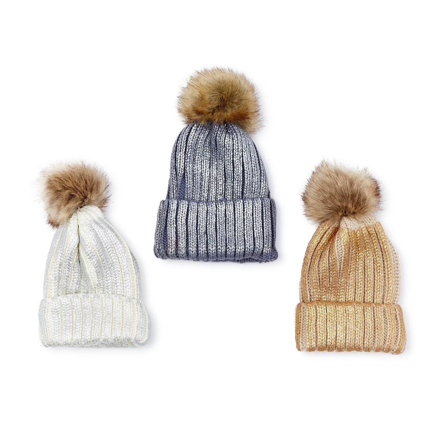 Metallic Knit Hat
