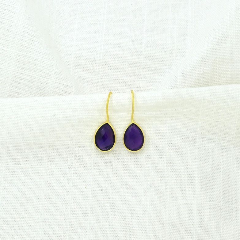 Amethyst Teardrop Earring