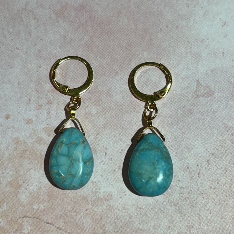 Turquoise Teardrop Earrings