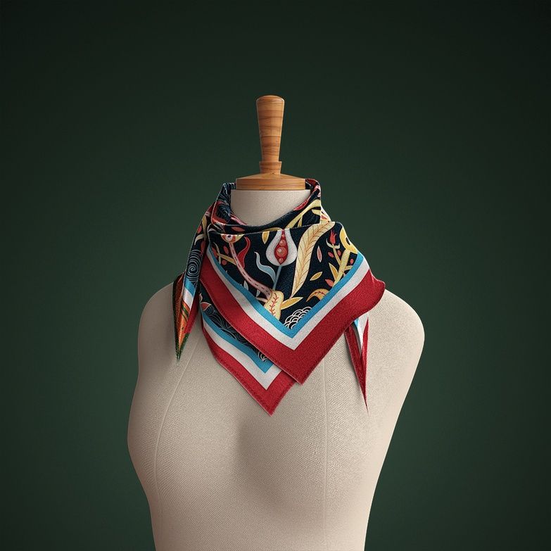 Floral Silk Scarf