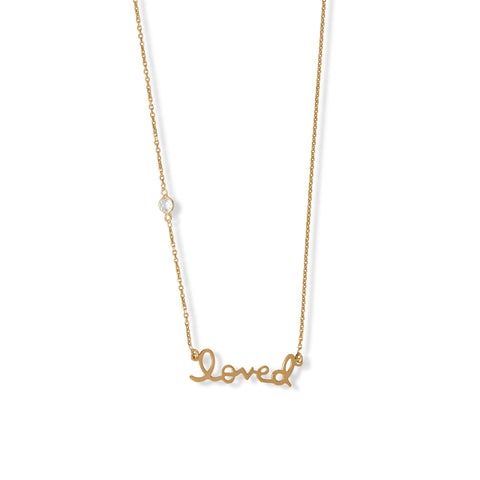 &quot;Loved&quot; Necklace