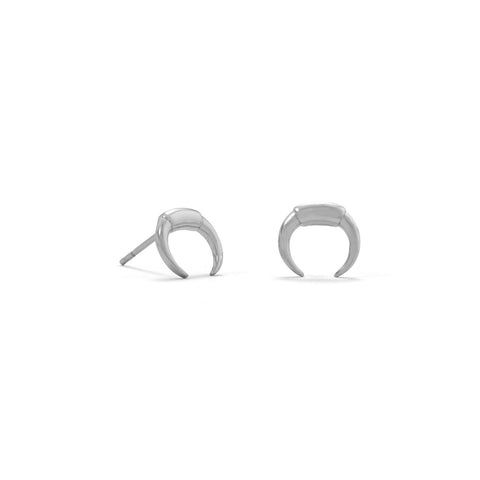 Sterling Crescent Earrings