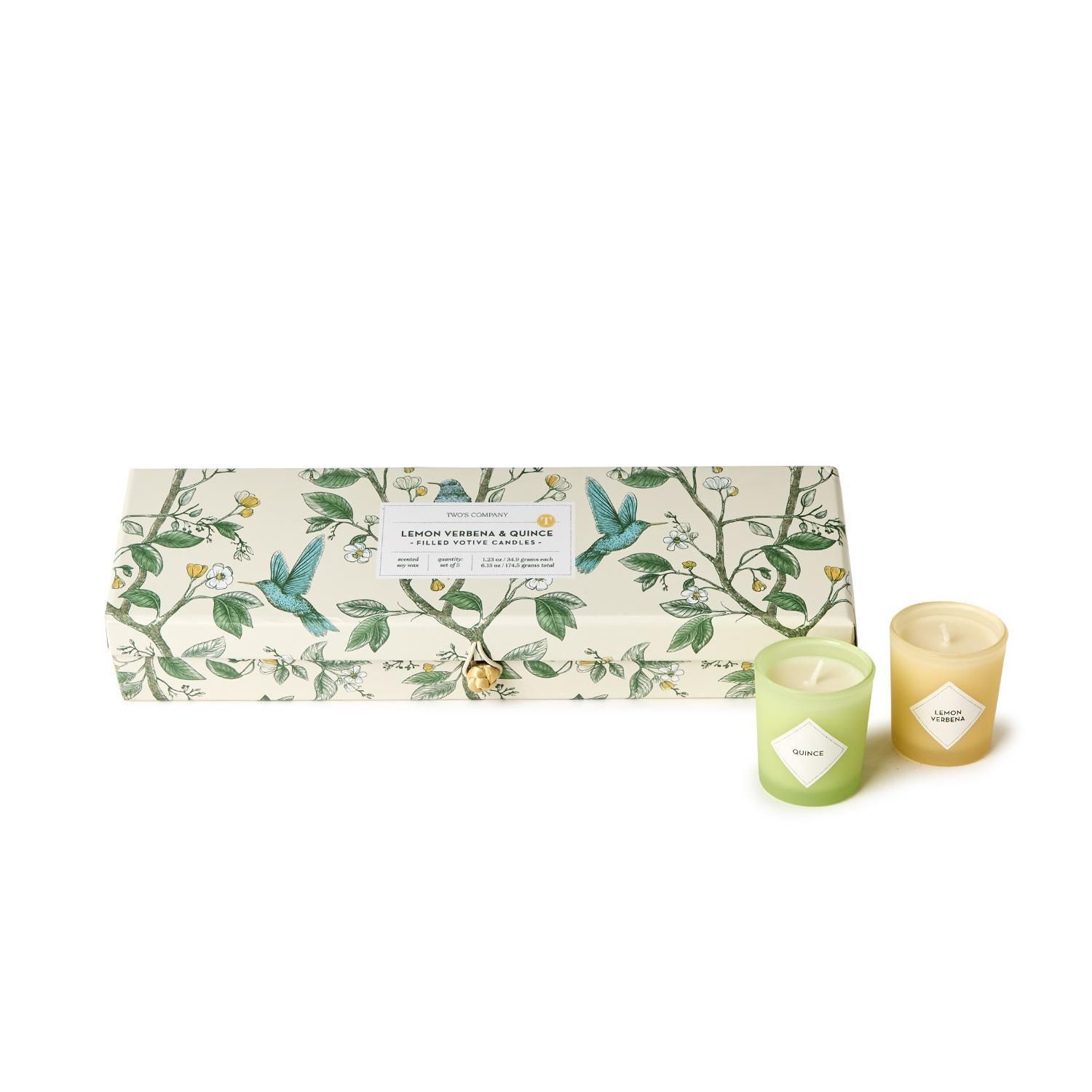 Lemon and Verbena Set of 5 Candles in Gift Box
