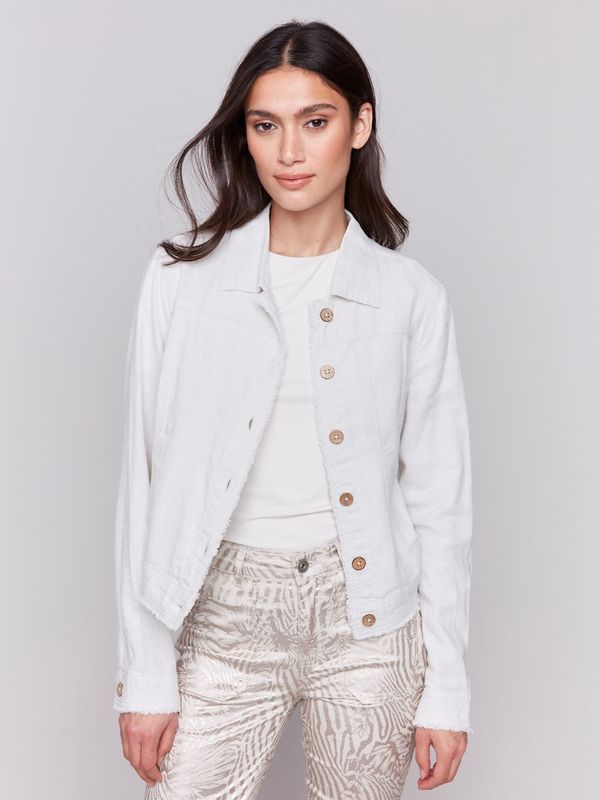 Natural Linen Blend Jacket