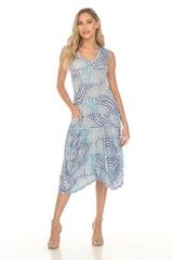 Valerie Dress - Blue Whirl