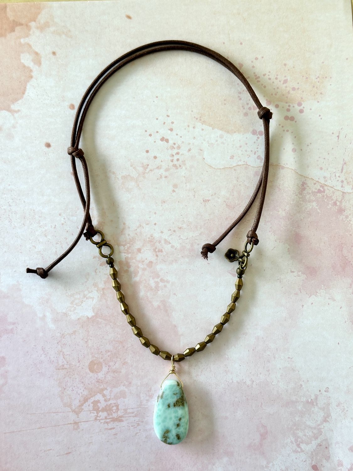 Larimar Pendant Necklace