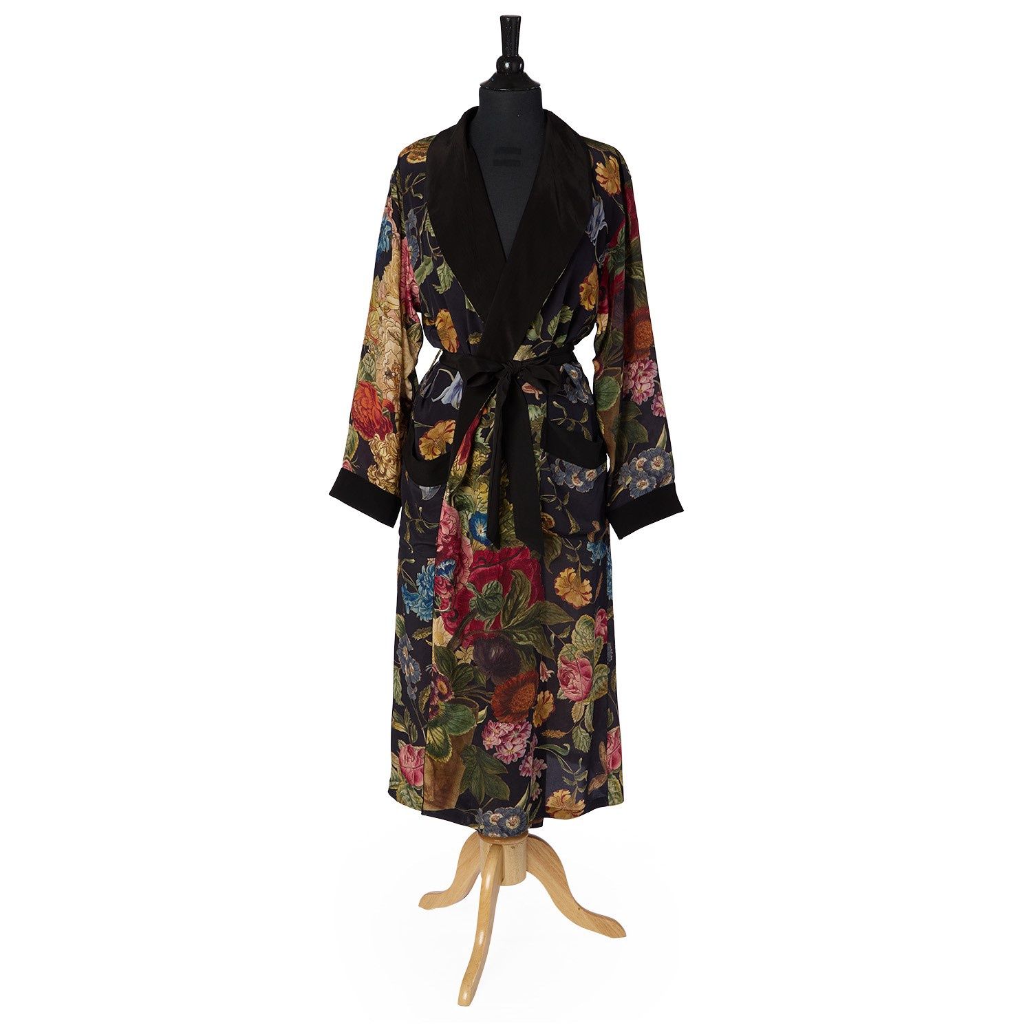 Primula Print Black Robe