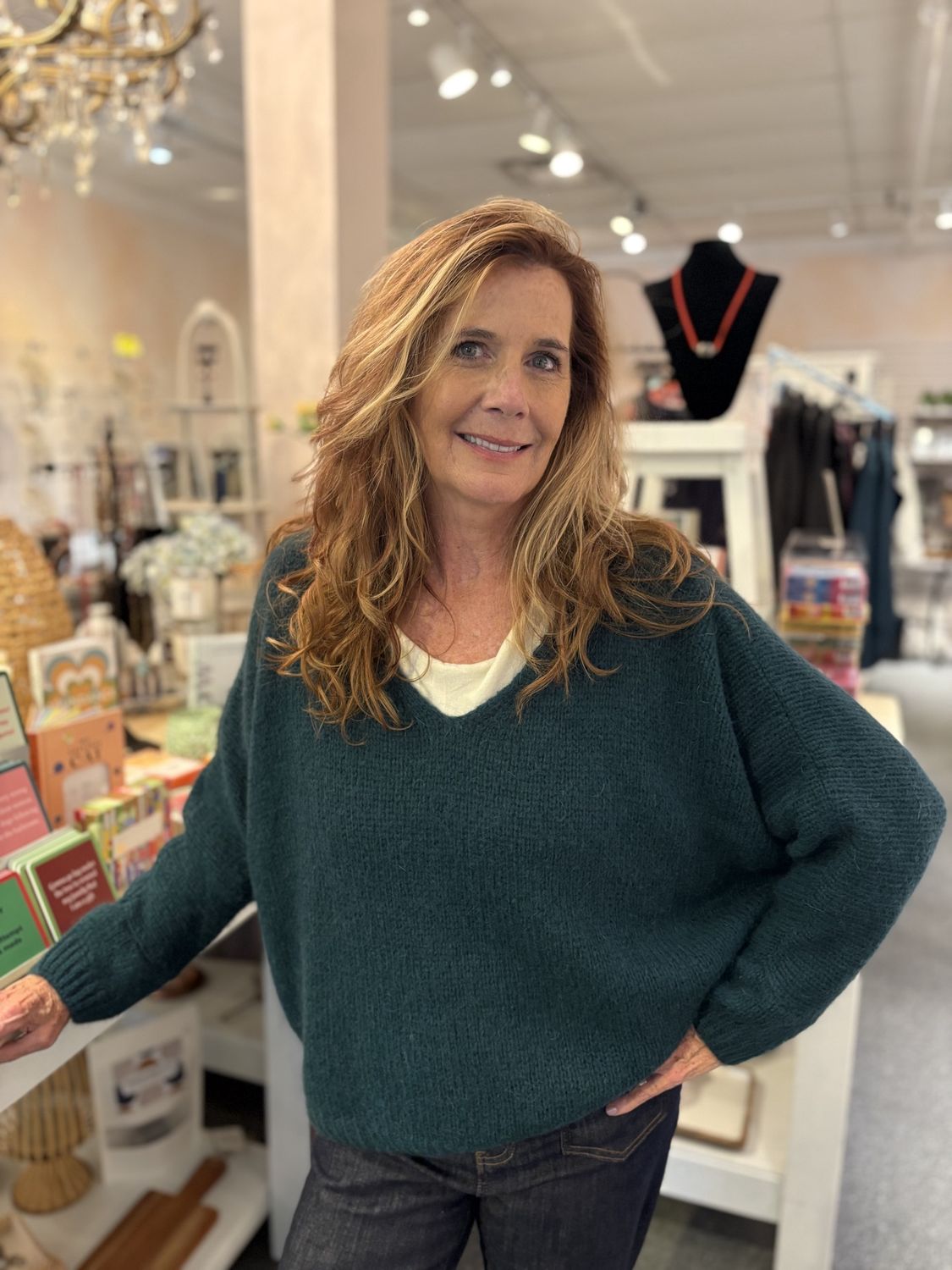 Mohair Blend VNeck Sweater