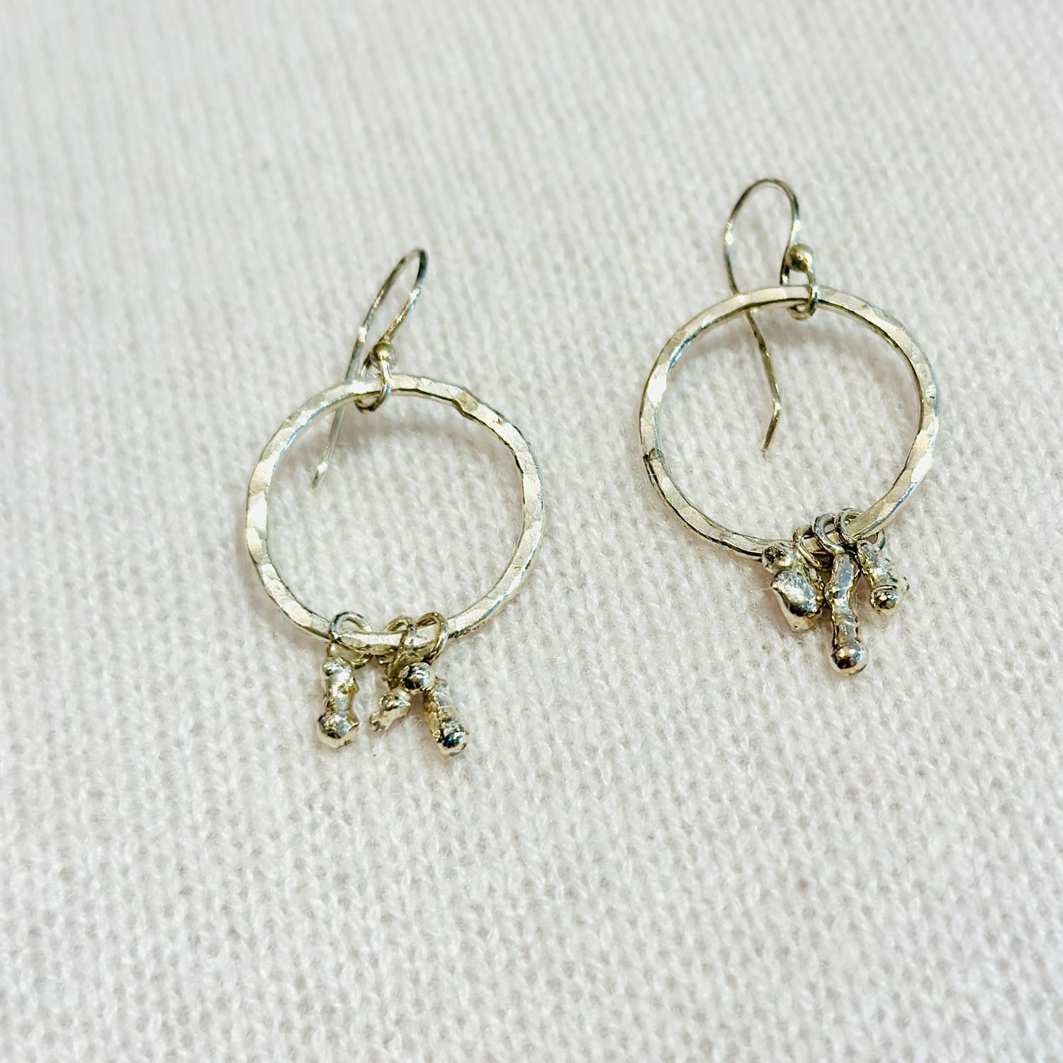Medium Charm Hoop Earrings
