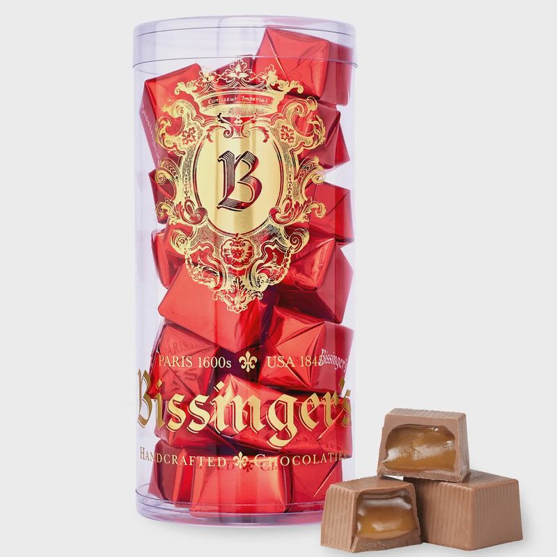 Milk Caramel Chocolates wrapped in a Gift Tube
