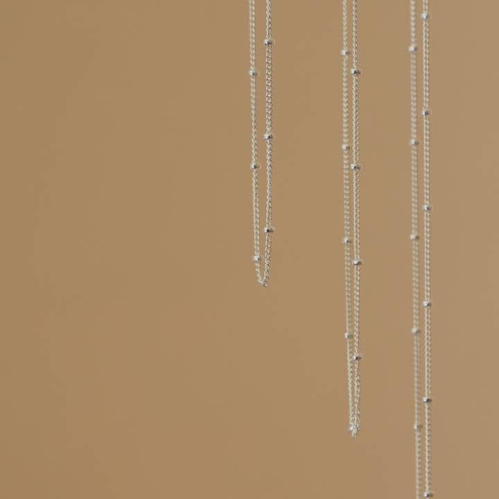 Sterling Silver Satellite Cable Chain Necklace