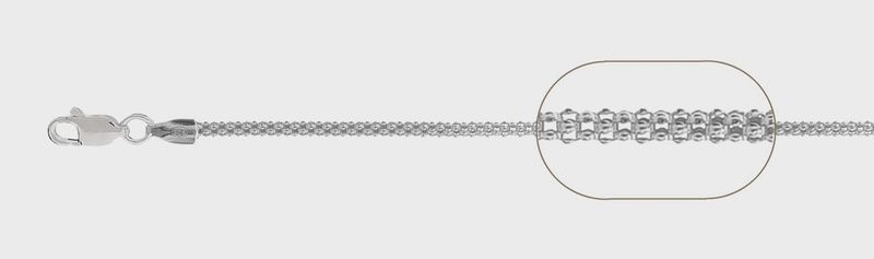 Coreana Sterling Silver Oxidized 30&quot; Chain