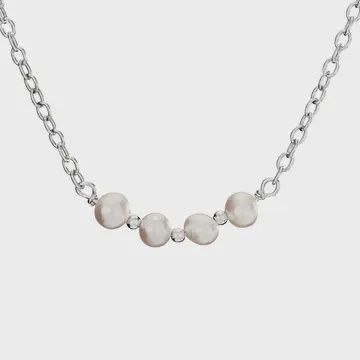 Pearls on a Chain Sterling Silver Necklace