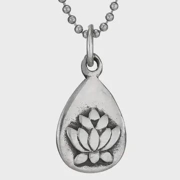 Lotus Lover Sterling Silver Pendant