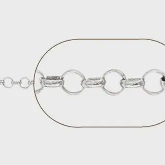 Shiny Rolo Sterling Silver  24&quot; Chain