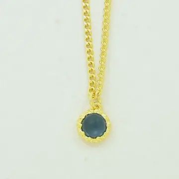 Dove Necklace Gold Plated Blue Iolite