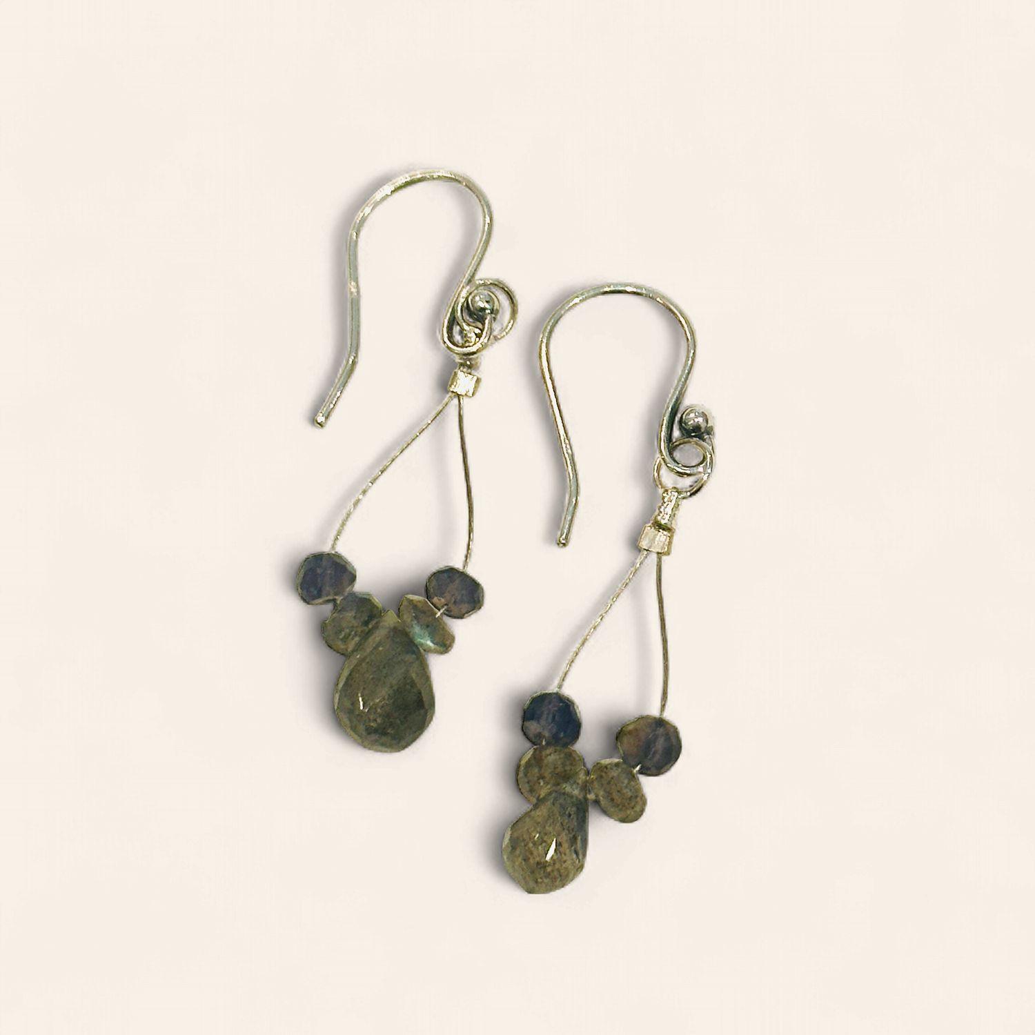 Labradorite and Sterling Earrings