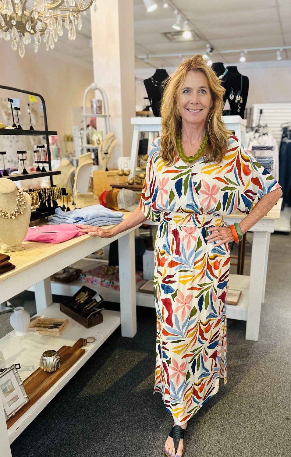 Printed Dolman Short Sleeve Maxi Faux-Wrap Dress