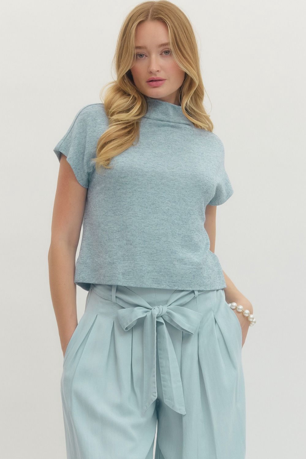 Supersoft Mock Tneck Top