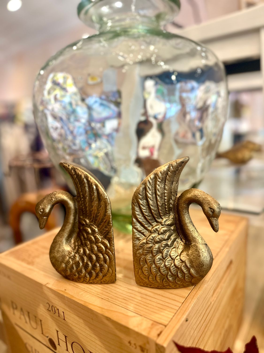 Swan Bookends